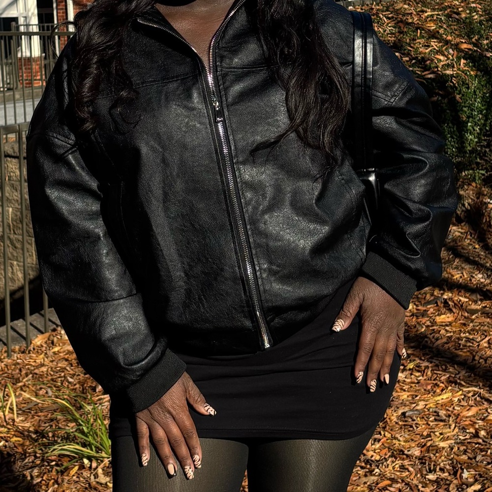 Black Faux Jacket